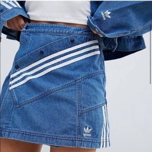 Danielle Cathari Adidas Denim Skirt Rare Size M